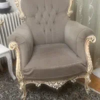 مبل دست دوم فوری فروشی  طوسی و رنگ چوب کرم|مبلمان خانگی و میز عسلی|تهران, یوسف‌آباد|دیوار
