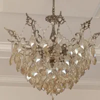 لوستر برنزی|لوستر و چراغ آویز|لنگرود, |دیوار