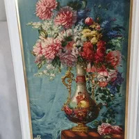 تابلو فرش دستباف ۳۰درصد ابریشم پرداخت شده