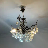 دوعدد لوستر کریستال