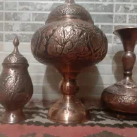 ظروف پذیرایی  مسی قلم انواع سماور