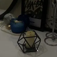 جا شمعی شیش گوش مشکی