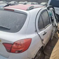 کوئیک 1400 سفید قرمز تصادفی|خودرو سواری و وانت|دزفول, |دیوار