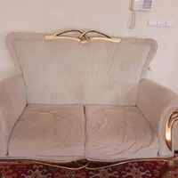 فروش یک دست مبل ۷ نفره بصورت کلاف که نقاش رنگ کرده|مبلمان خانگی و میز عسلی|بروجرد, |دیوار