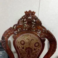 دو دست مبل قدیمی چوب گردو|مبلمان خانگی و میز عسلی|کرمان, |دیوار