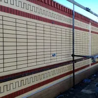 نماکاری آجرنسوز، باربیکیو سنگ آجر