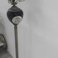 آباژور آبکاری طلا طرح برنز و شمعدان بزرگ