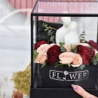 باکس گل و شمع ولنتاین|گل مصنوعی|تهران, دژکام|دیوار