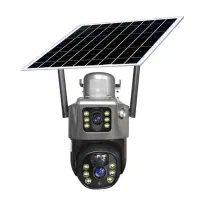 دوربین خورشیدی سیمکارتی V380  ( دولنز سه تصویر )