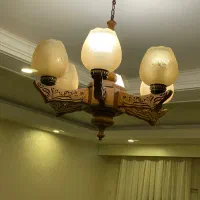 لوستر چوبی ۶ شاخه