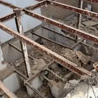 تخریب ساختمان های ویلای آپارتمانی لولکشی آب فاضلاب