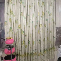 پرده آشپزخانه پر چین طرحدار