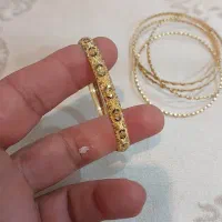 النگو طلا نوی نو و گوشواره تکی