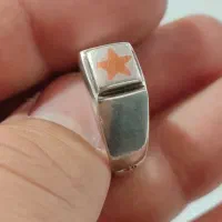 انگشتر نقره حرز دست ساز