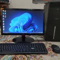 کامپیوتر پرسرعت i5 رم 8 گرافیک 2 مانیتور 20 LED