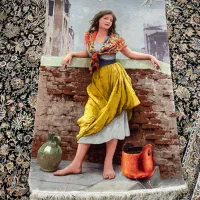 تابلو فرش ابریشم