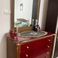 تخت 2نفره کامل ب همراه 2عددپاتختی وکمدمیزارایش|تخت و سرویس خواب|رامسر, |دیوار