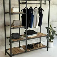 استار رخت اویز مدل قفسه رگال خور چوب لباسی۱