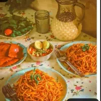 ماکارونی خونگی (با گوشت یا سویا)