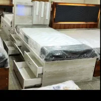 ٪ تخت خواب  باشکوه  نیلی / قیمت مناسب