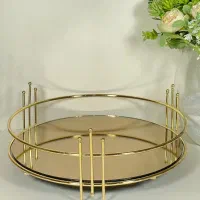 سینی مجلسی گرد آینه ای