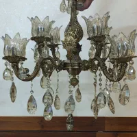 لوستر 4 شاخه 8 شعله برنزی