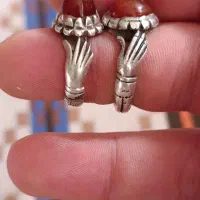انگشتر نقره خالص دست دلبر وزن بالا