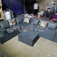 مبل راحتی ال کمجا نقلی|مبلمان خانگی و میز عسلی|تهران, شهرک شریفی|دیوار