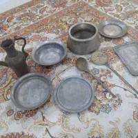 سرویس سیسمونی مسی دستساز قدیمی کلکسیونی