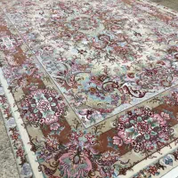 (فرش فرزین)جفت۶متری خطیبی۴۰رج،گل ابریشم،بافت تبریز|فرش|تبریز, |دیوار