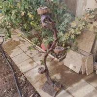 جا شمعی چوبی خیلی شیک