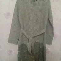 مانتو ژاکارد بینهایت شیک سایز لارج و گیپور شیک فری