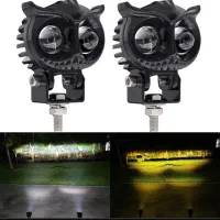 چراغ پروژکتور لنزدار دو لنز جغدی led دوکنتاکت فلزی|قطعات یدکی و لوازم جانبی|کرج, ساسانی (قلمستان)|دیوار