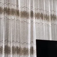 پرده حریر ارگانزا جنس عالی نوار و گلدوزی شده