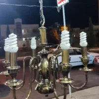لوستر شش شاخه برنزی