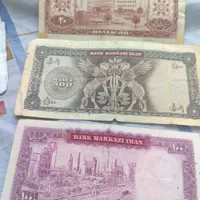 سه‌اسکناس‌کمیاب‌پهلوی|کلکسیون سکه، تمبر، اسکناس|کرمان, |دیوار