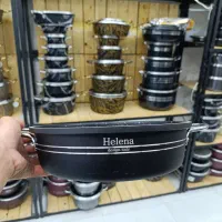 سرویس قابلمه 7 پارچه هلنا گلدونی مدل (فورج)|ظروف پخت‌وپز|قم, علی آباد سعدگان|دیوار