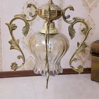 لوستر آشپزخانه اتاق خواب و راهرو برنجی تک لامپ|لوستر و چراغ آویز|تهران, خاک سفید|دیوار