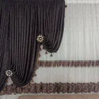 دو عدد پرده به همراه والان،در حد نو|پرده، رانر، رومیزی|لاهیجان, لاشیدان|دیوار