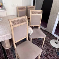 میز ناهارخوری ۸ نفره منبت کاری شده|میز و صندلی غذاخوری|تهران, مینی‌سیتی (شهرک نفت)|دیوار