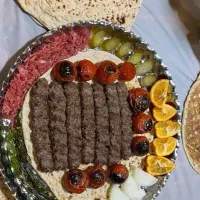 کوبیده مرغ وگوشت وکرم سفید کننده صورت