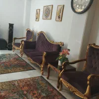 مبلمان هفت نفره به همراه جلومبلی بزرگ و دوتاعسلی.|مبلمان خانگی و میز عسلی|نکا, |دیوار