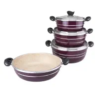 سرویس قابلمه و تابه لانه زنبوری 7 پارچه هلنا|ظروف پخت‌وپز|تهران, علم و صنعت|دیوار