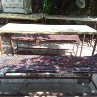 میز صندلی آهنی غذاخوری