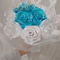 گل رز رنگی|گل مصنوعی|نقده, |دیوار