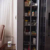 قفسه سوپر مارکتی استیل|کتابخانه، شلف، قفسه‌های دیواری|تهران, نیروی هوایی (پیروزی)|دیوار