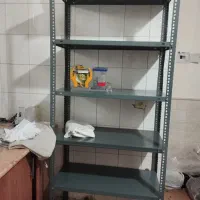 قفسه فلزی شلف طبقه کتابخانه ای پیچ و مهره ای|کتابخانه، شلف، قفسه‌های دیواری|قم, باجک یک|دیوار