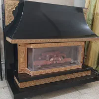 شومینه دوشعله چدنی گلکاران|بخاری، هیتر، شومینه|سلماس, |دیوار