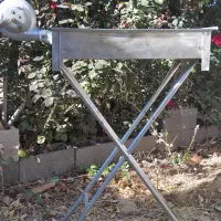 منقل کباب پز پایه دار.فن دار