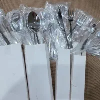 سرویس قاشق و چنگال ۳۰ پارچه ناب استیل کاملا نو|ظروف سرو و پذیرایی|تهران, نیروی هوایی (پیروزی)|دیوار
